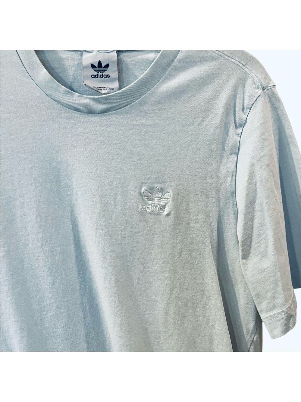 Adidas Originals Men’s Adicolor Essentials Trefoil Tee Shirt Blue Size: Medium - Picture 3 of 5